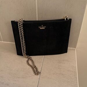 Kate Spade Black Clutch with Chain Strap